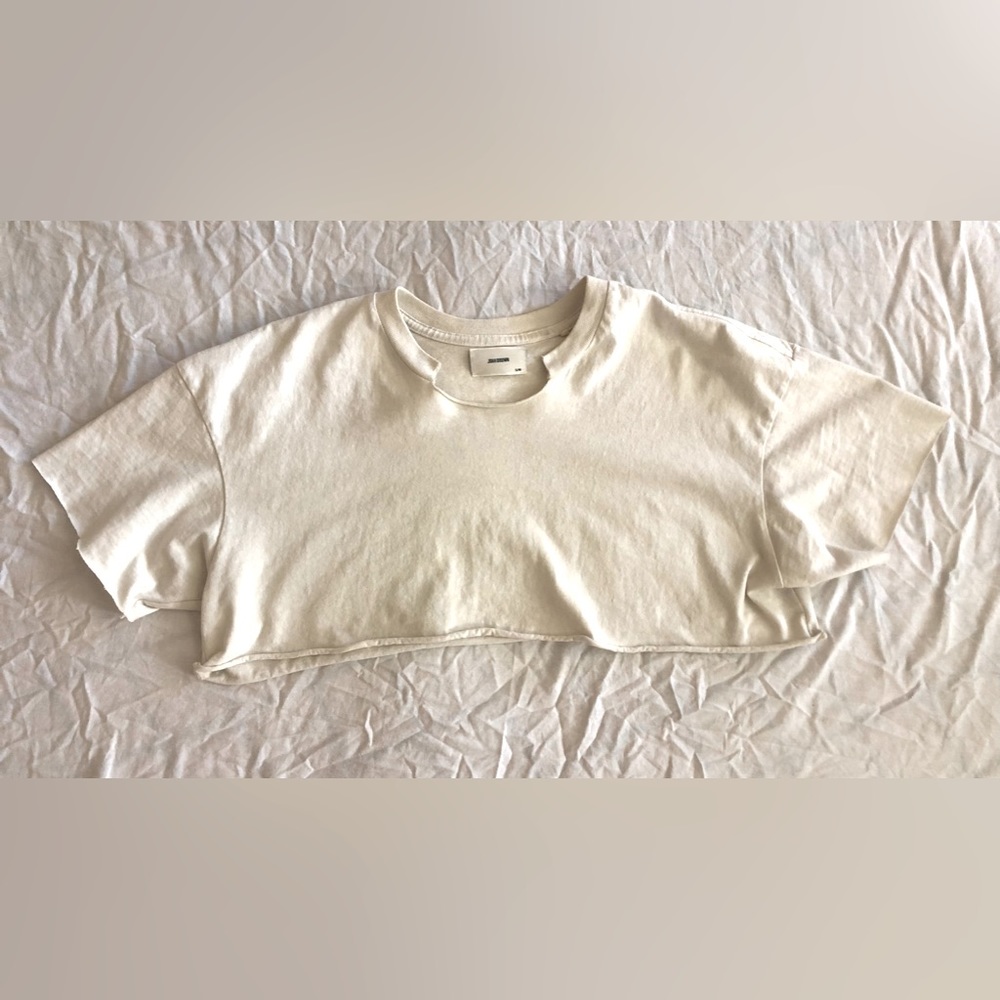Joah brown cropped tee